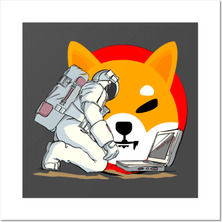 Shiba inu token shiba coin Theta Crypto coin Crytopcurrency Posters and Art